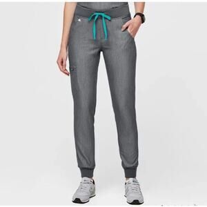 FIGS Zamora Jogger Scrub Pants Women’s Medium Gray Stretch Medical Scrubs